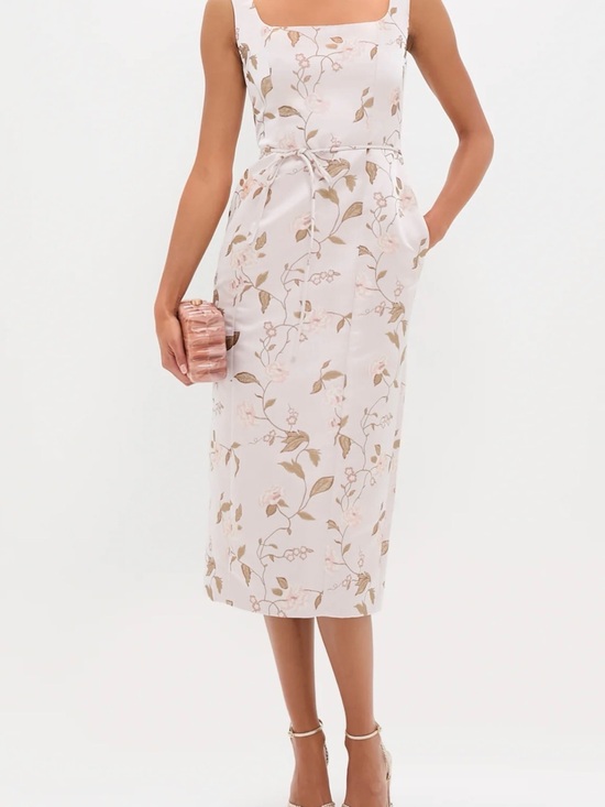 STAUD Dresses & Skirts - STAUD Blush Floral Midi Dress